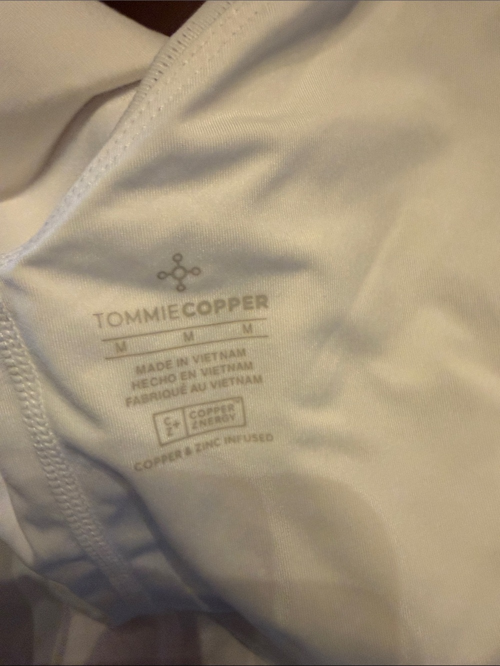 Tommie copper White Seamless V-Neck posture and support sports Bra - Picture 6 of 6